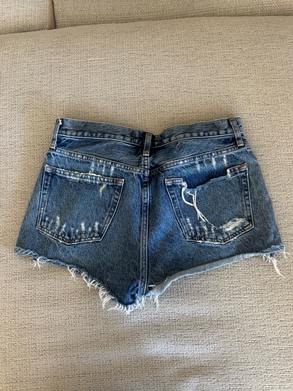 Agolde dark wash denim shorts! - Picture 3 of 3